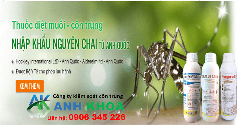 Các loại thuốc phun thuốc diệt muỗi tại huyện Mê Linh