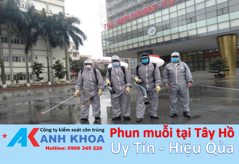 Dịch vụ phun thuốc diệt muỗi tại quận Tây Hồ